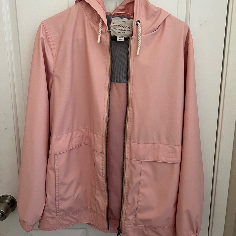 pink windbreaker/rain jacket